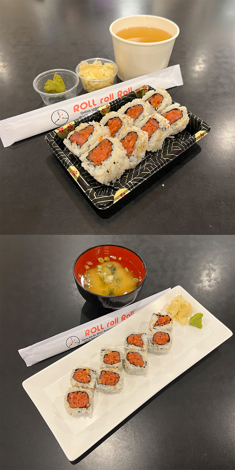 ROLL roll Roll Order Online 3.75 California Roll + Miso Soup