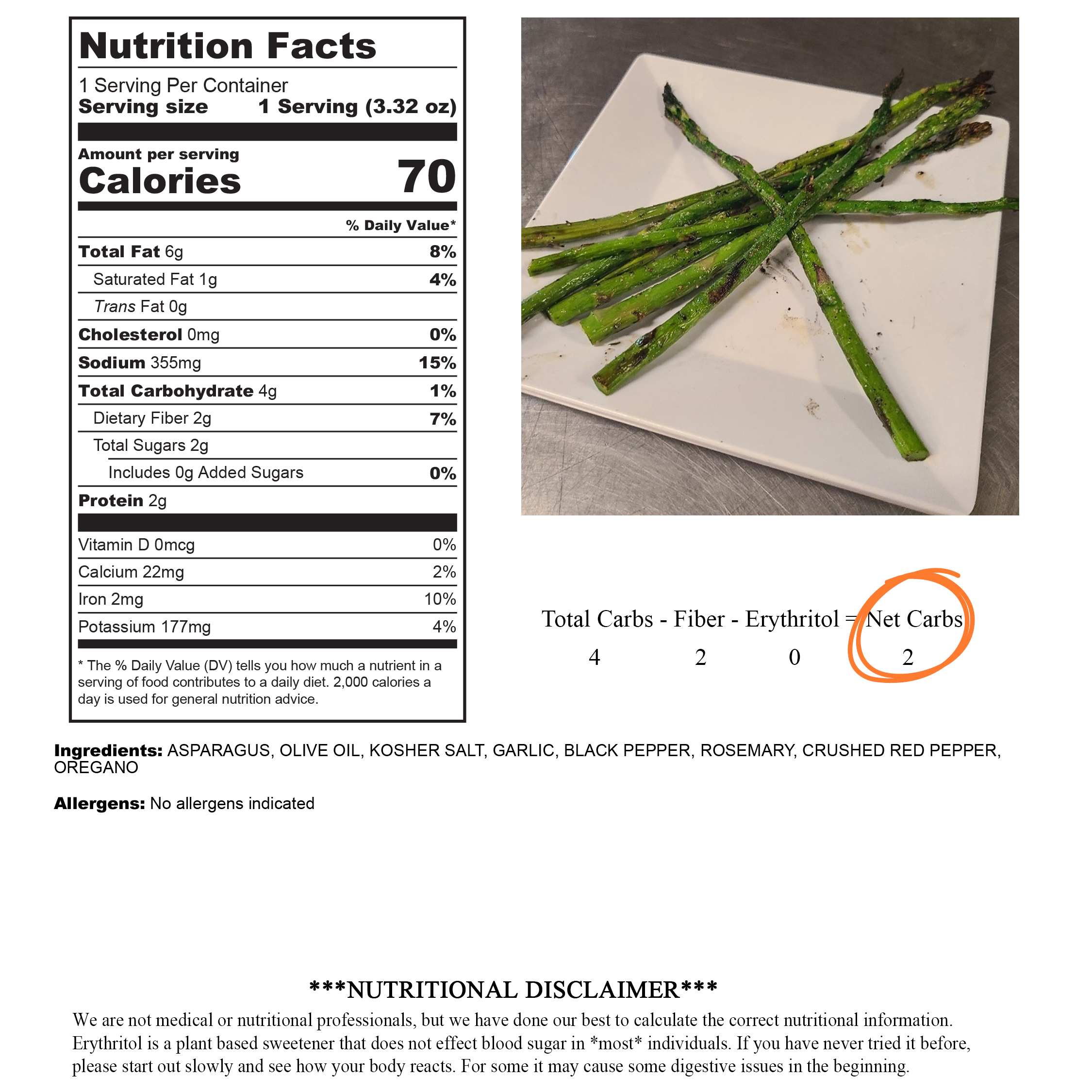 asparagus Low Carb Grill