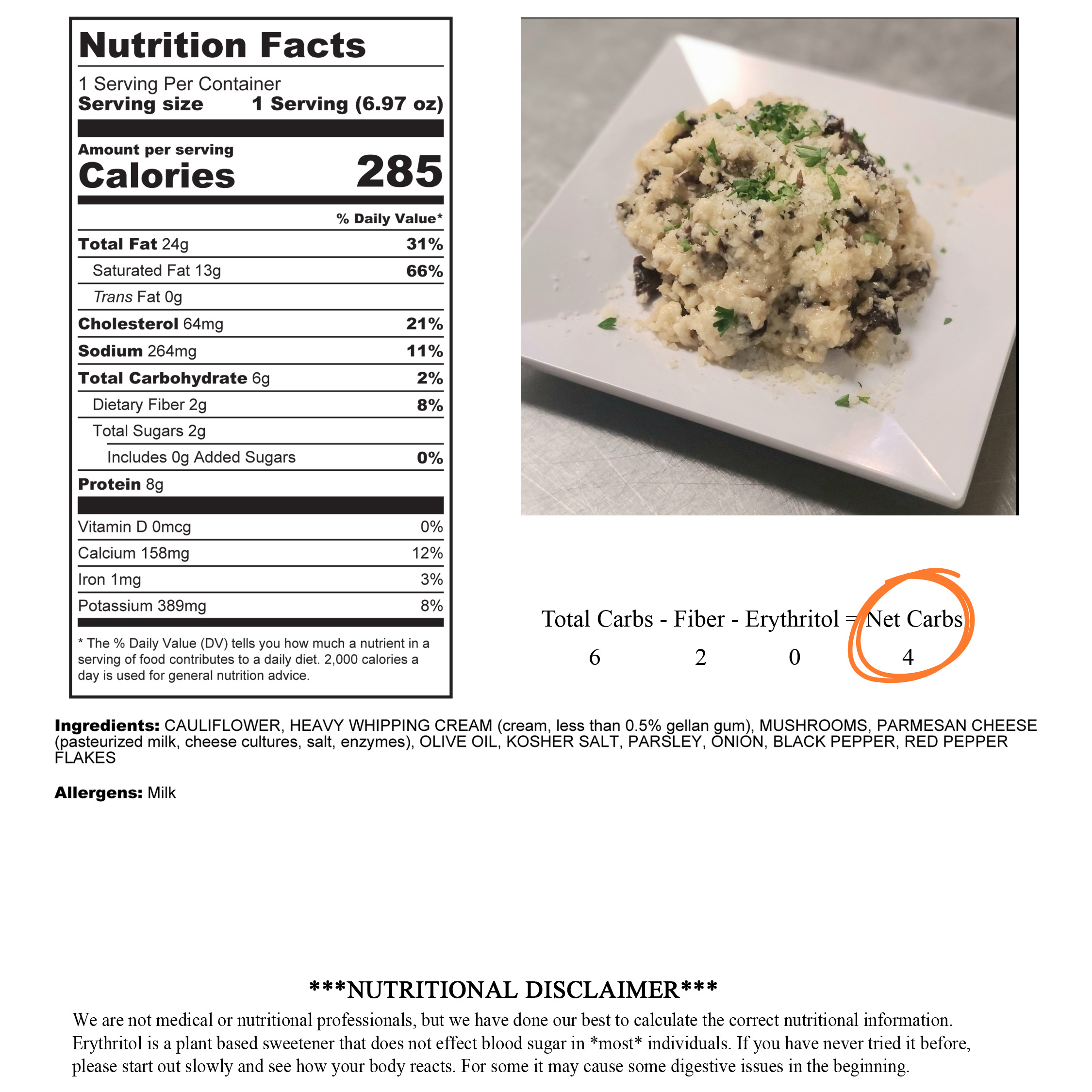 risotto Low Carb Grill